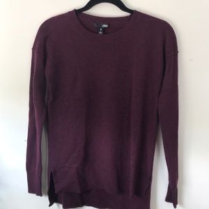 Aqua cashmere maroon sweater. New with tags. XS.